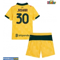 AC Milan Ardon Jashari #30 3rd trikot Kinder 2025-26 Kurzarm (+ Kurze Hosen)